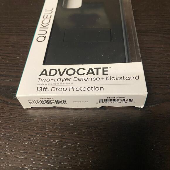 New QUIKCELL ADVOCATE Kickstand Case for Samsung Galaxy A13 5G - Black - Picture 2 of 3